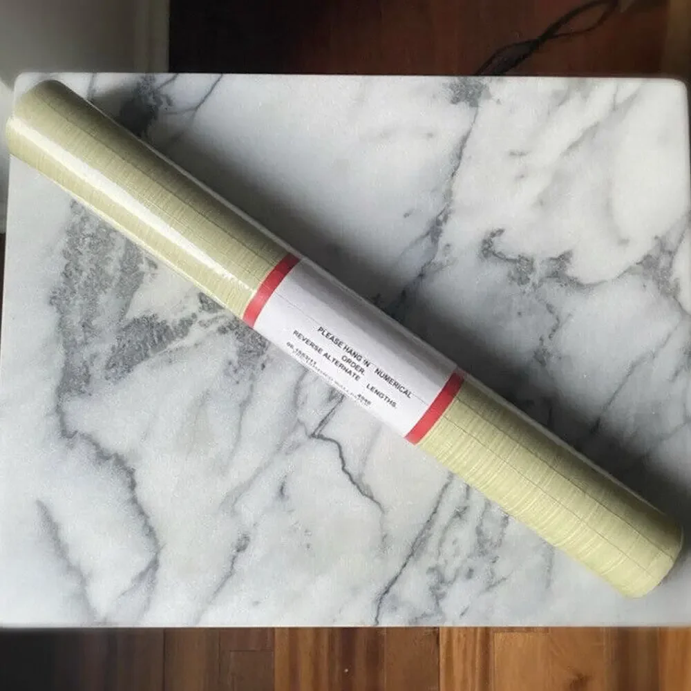 Brunschwig Fils Chartwell Jaspe Wallpaper Double Roll 11 Yards x 21” Celadon VTG